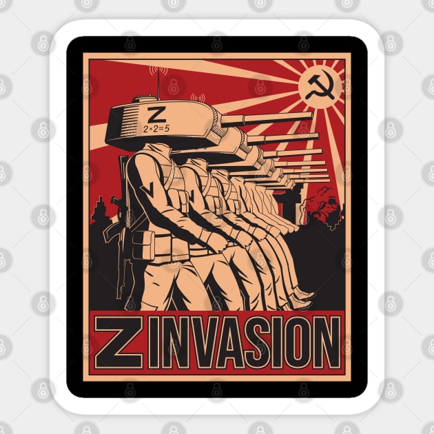 Russian invasion of Ukraine 2022 Sticker by Alex Birch